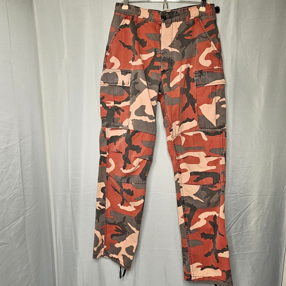 Rothco BDU Cargo Pants Mens Small Regular Red Camo Tactical Military Utility